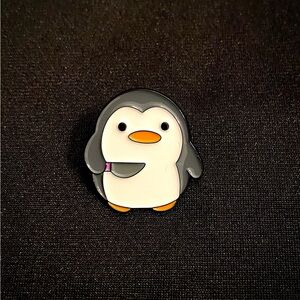 NEW: Killer Penguin Enamel Pin or Magnet. Do what she says and no one gets hurt